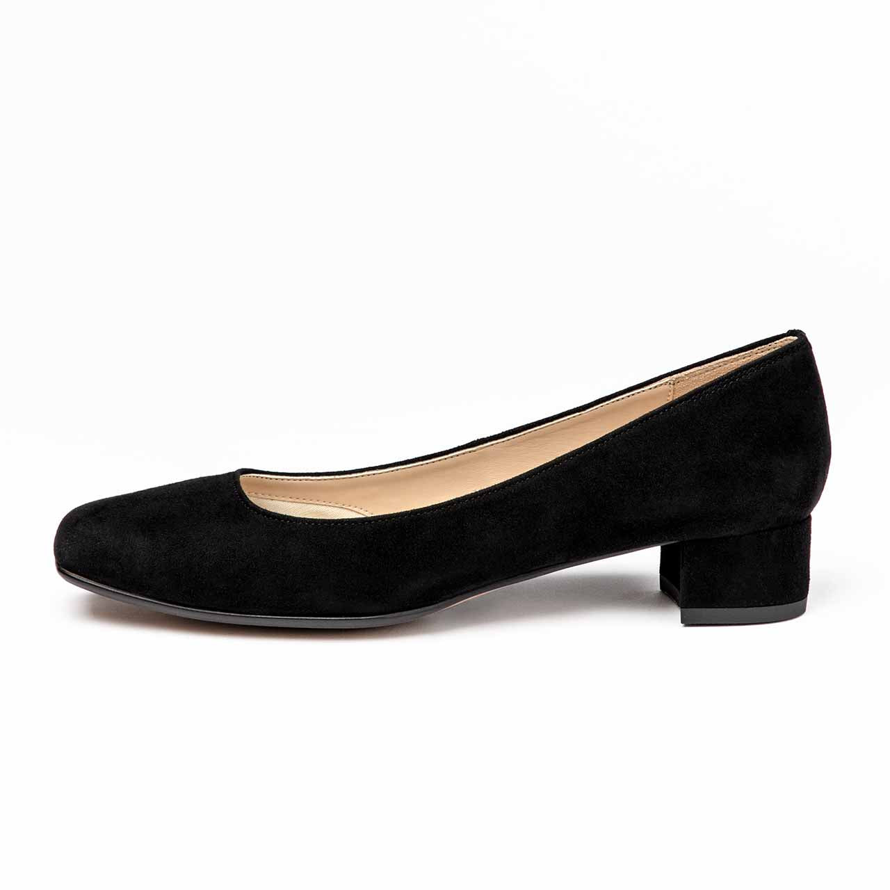 プレーンカッターパンプス/ブラックS