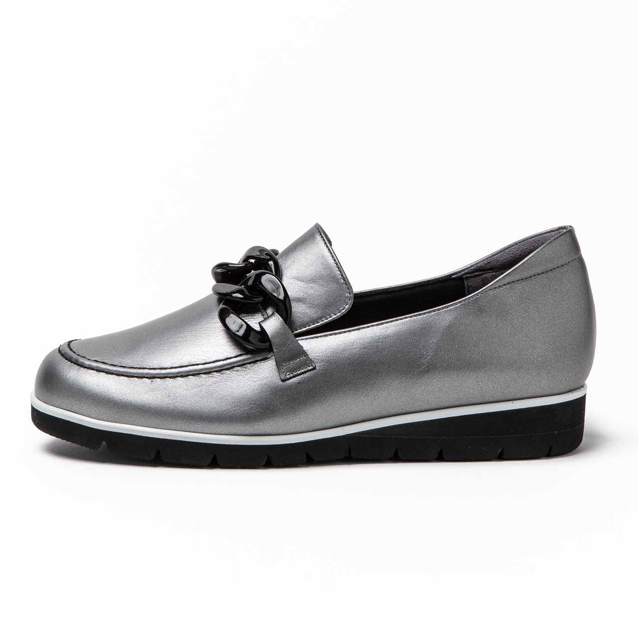 チェーンオーナメントローファー/シルバー