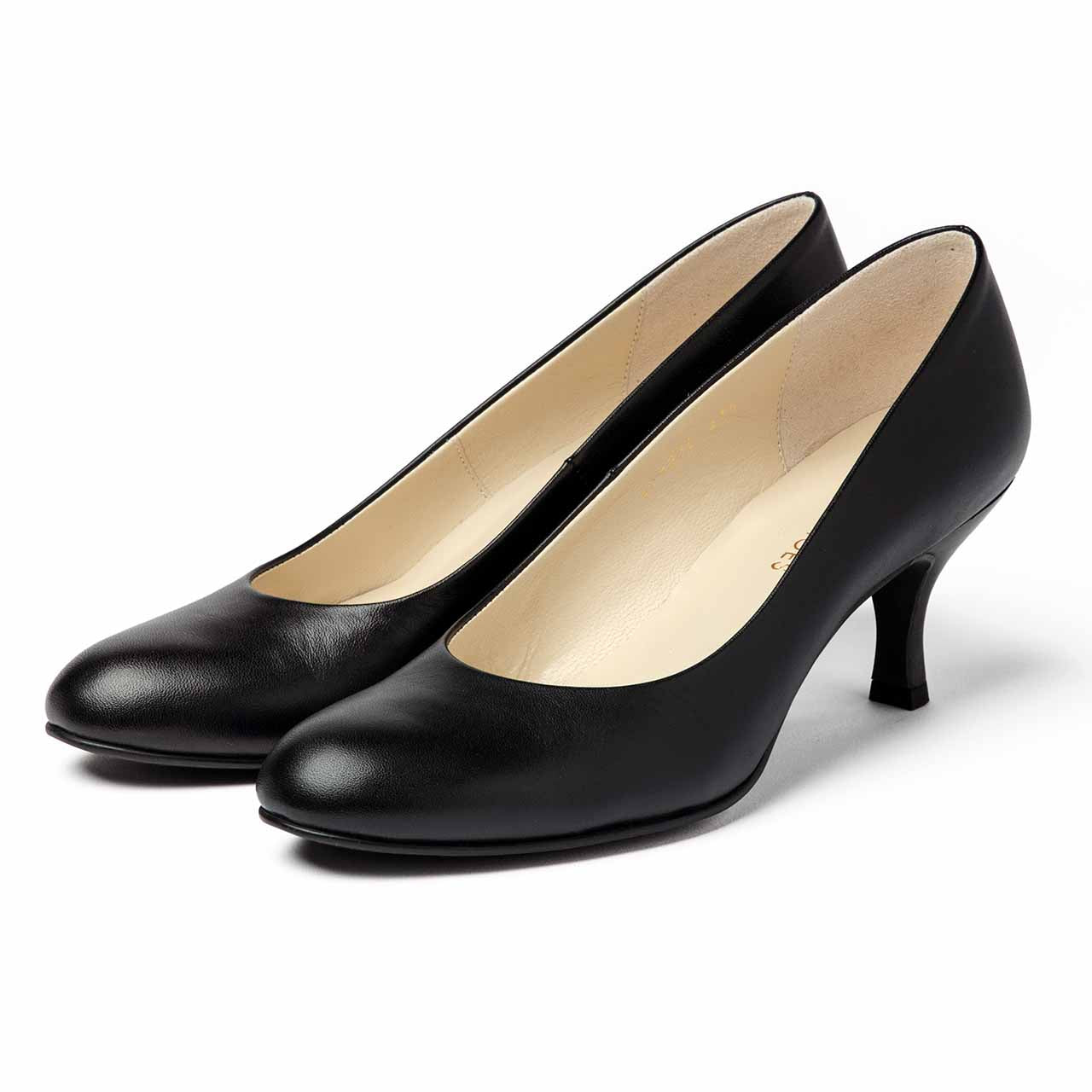 ソフトプレーンパンプス6cm/ブラック