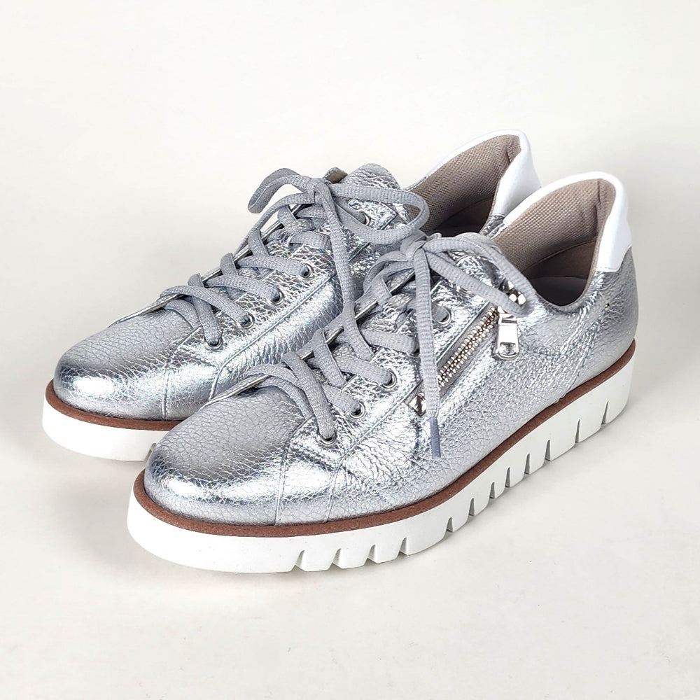 側拉鍊皮革運動鞋