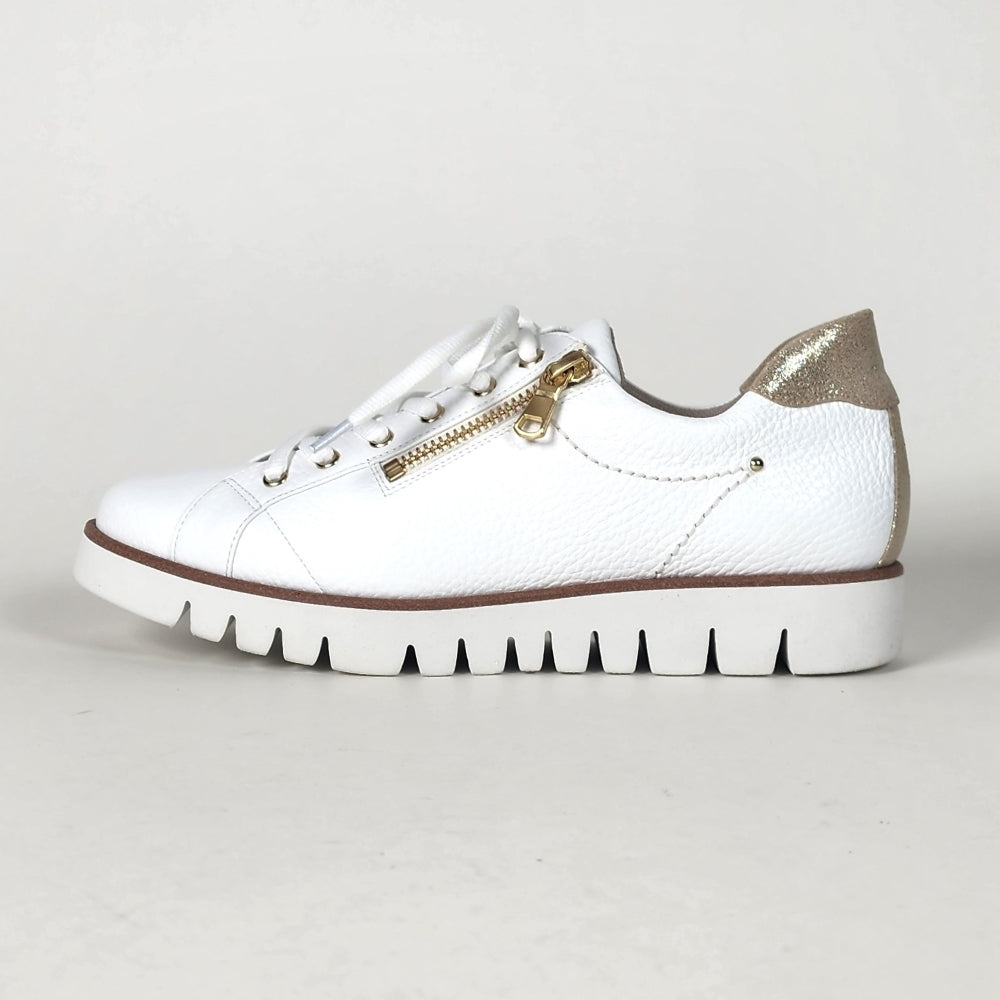 サイドジップレザースニーカー