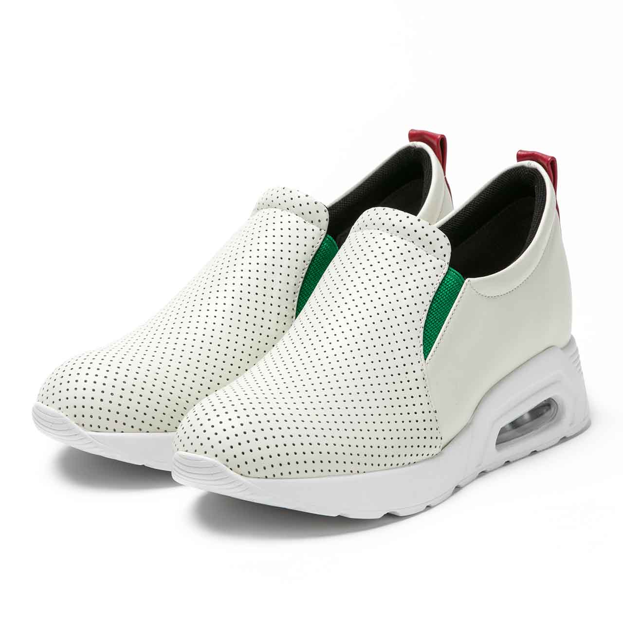 Airsoleハイカットスリッポン2E幅/WHパンチ