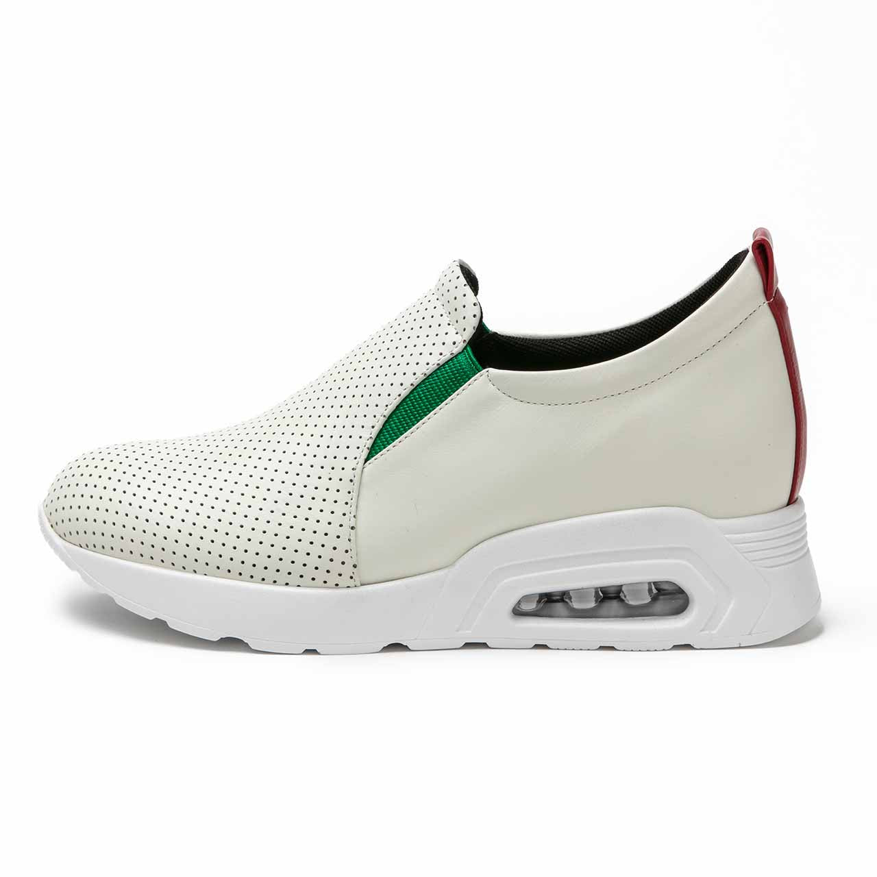 Airsoleハイカットスリッポン2E幅/WHパンチ