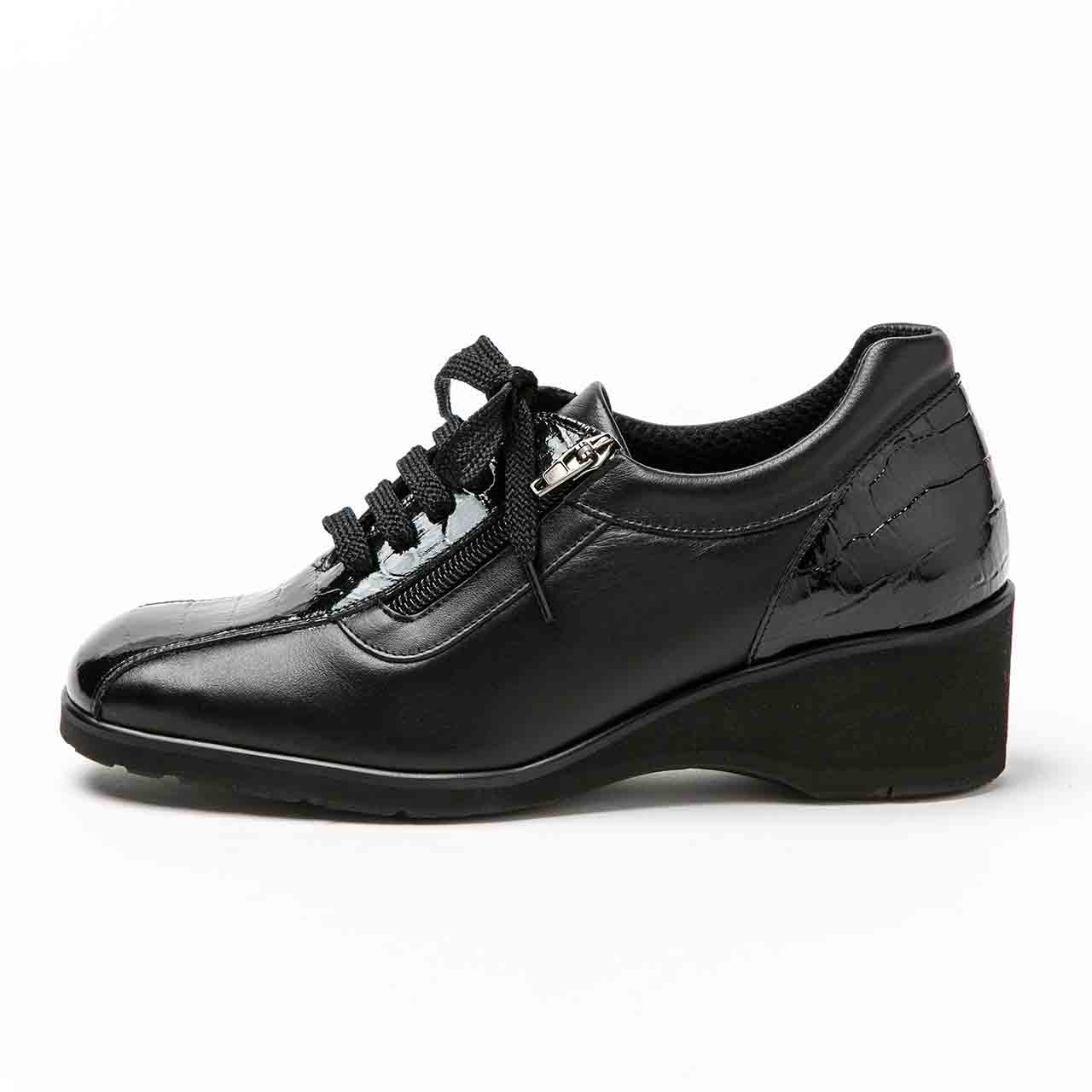 コンフォートレースアップ/ブラック