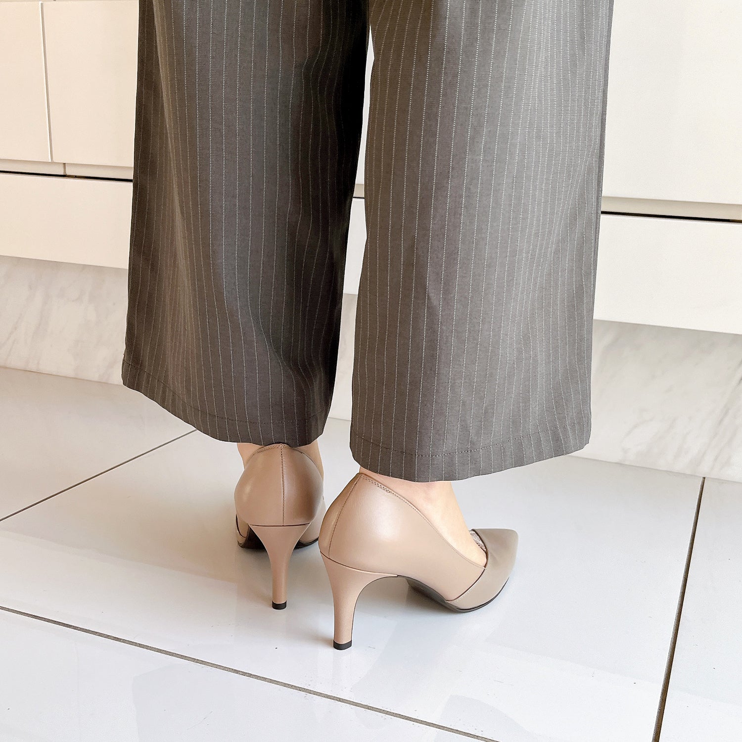 3カラーポインテッドパンプス