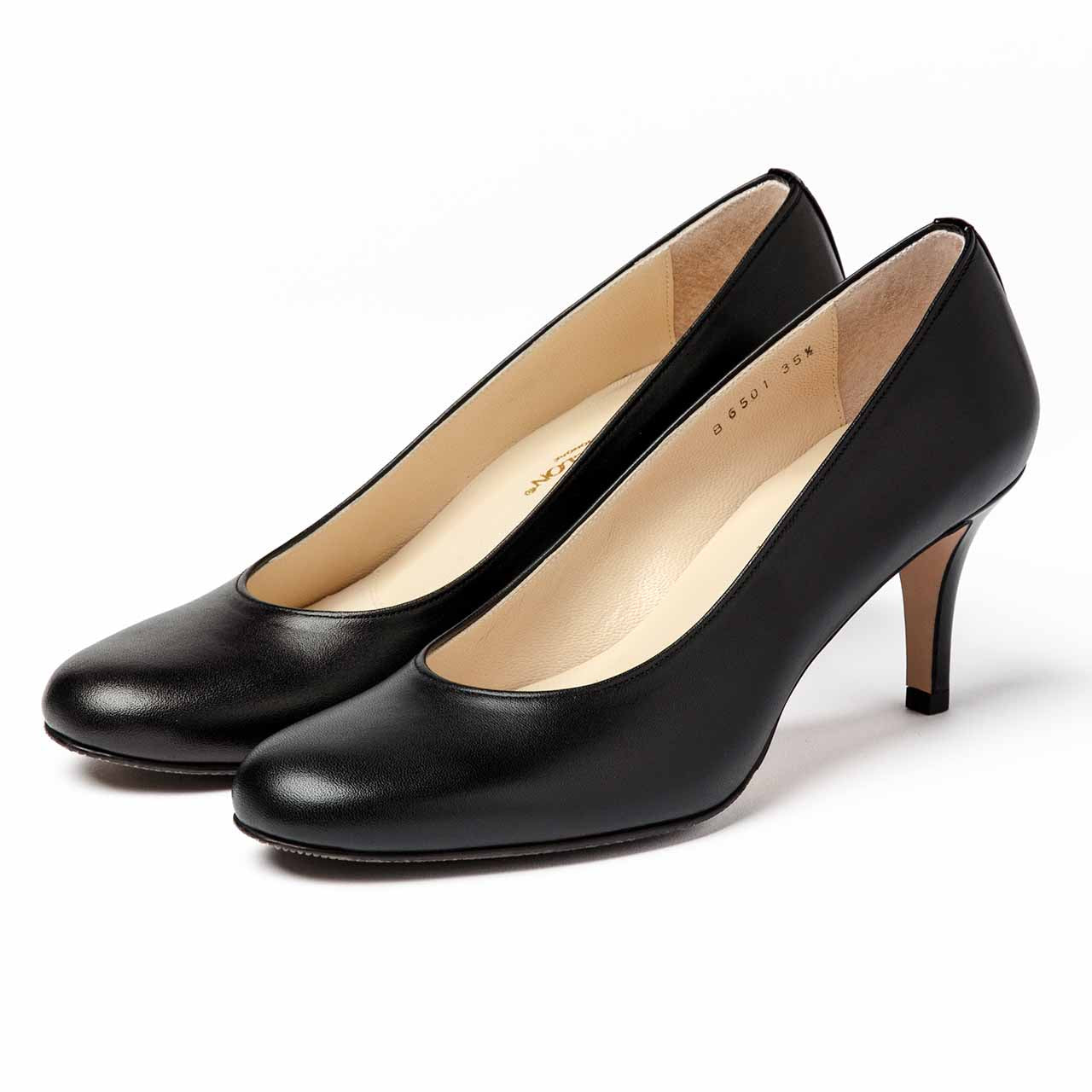 エレガントプレーン6.5cmヒール/グレー