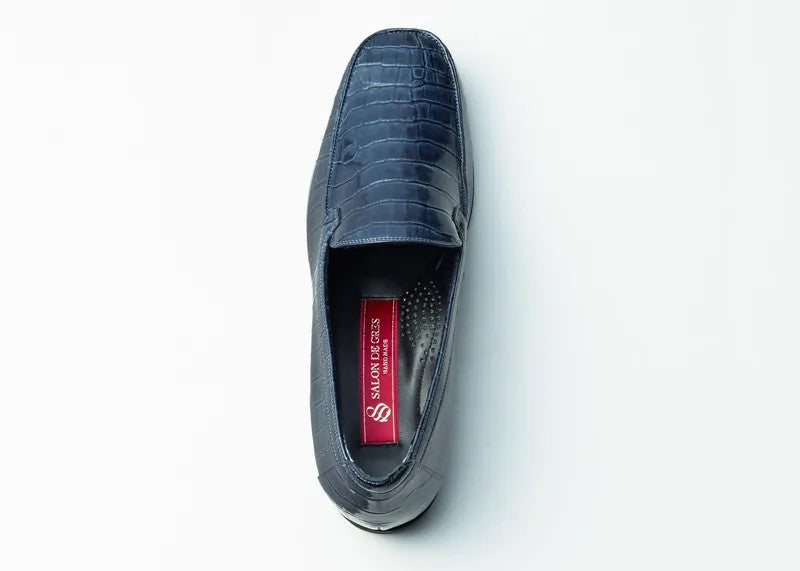 樂福鞋壓紋漆皮