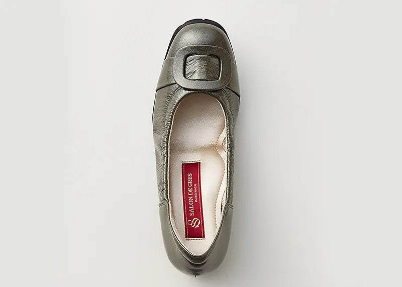 パンプス バックルベルト