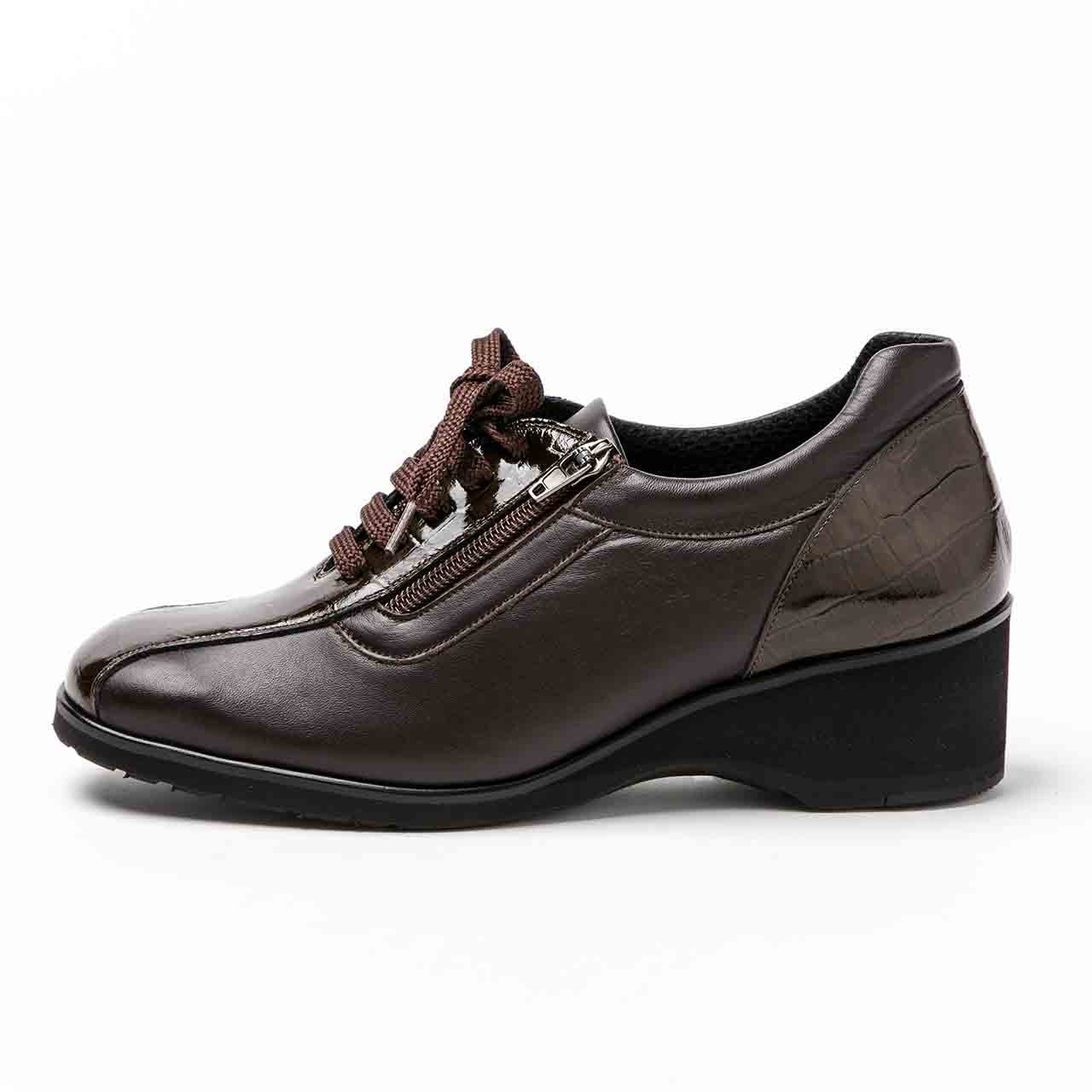 コンフォートレースアップ/ダークブラウン