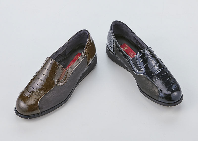 寬楦鞋 組合皮革