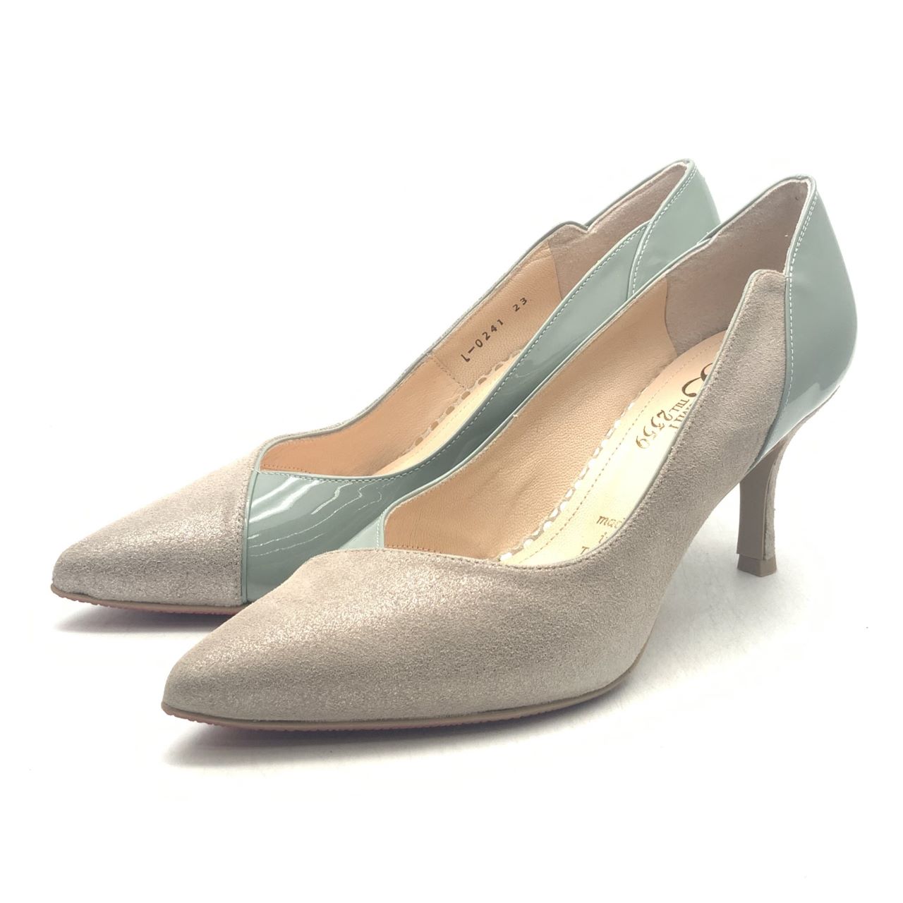 エレガントVカットプレーン7cm／トープ