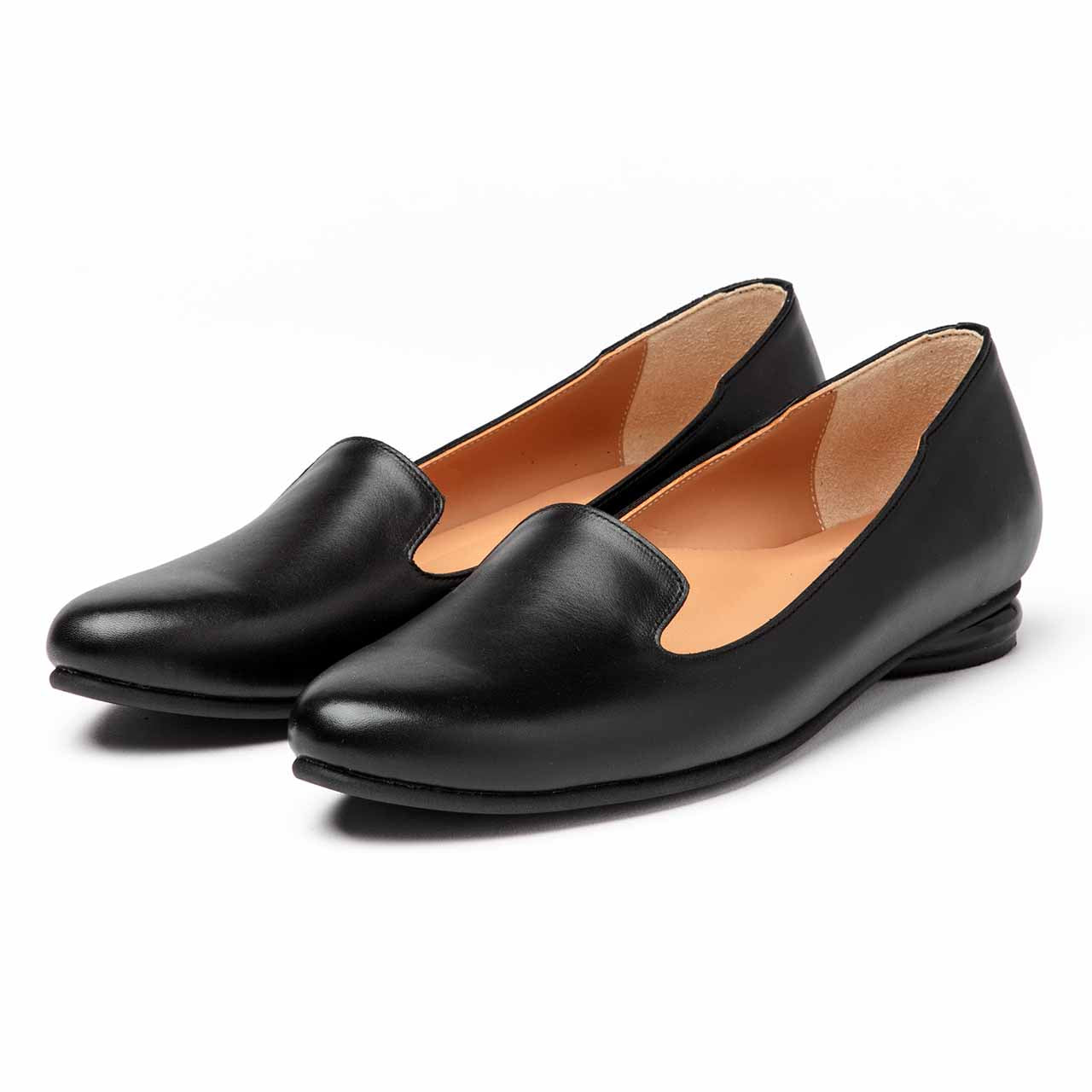 プレーンオペラパンプス／ブラック