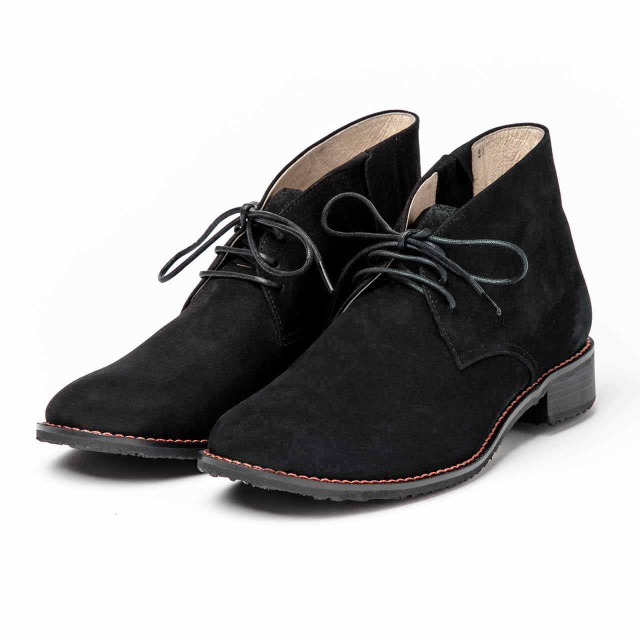 レディースチャッカブーツ／ブラック