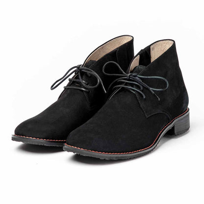 レディースチャッカブーツ／ブラック