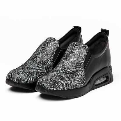 AirsoleハイカットスリッポンD幅／ブラック