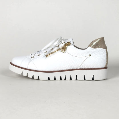 サイドジップレザースニーカー