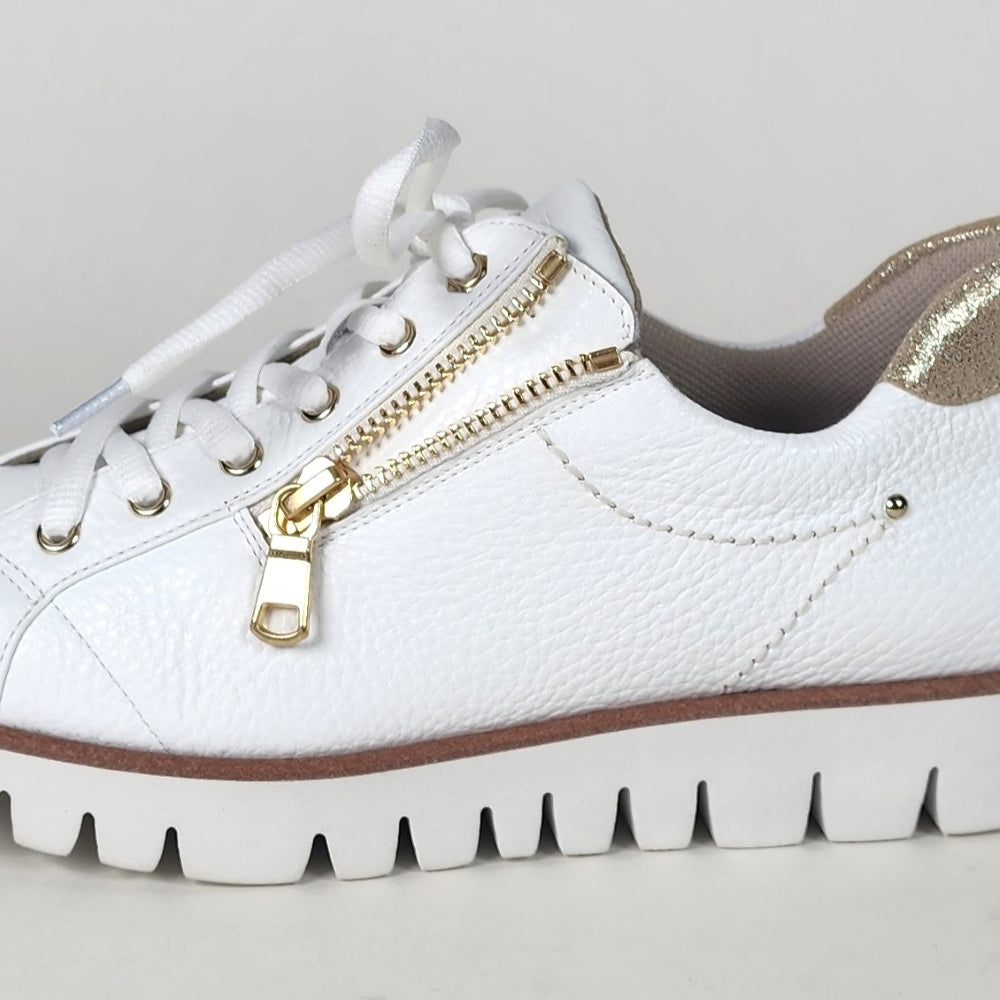 サイドジップレザースニーカー