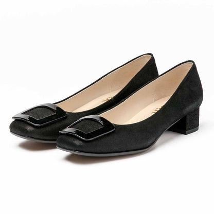 プレーンカッターパンプス／ブラック