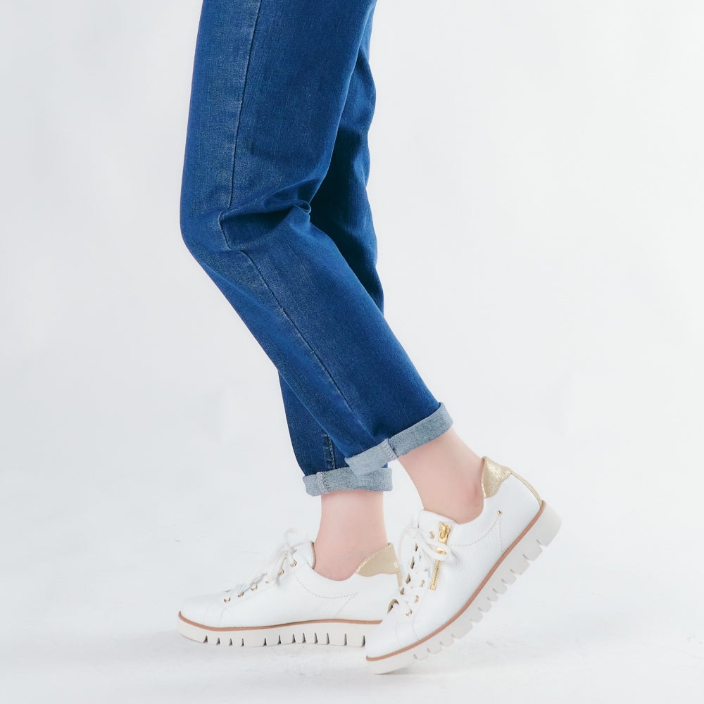 サイドジップレザースニーカー