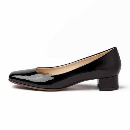 プレーンカッターパンプス／ブラックE