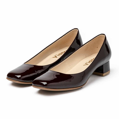 プレーンカッターパンプス／ボルドーE