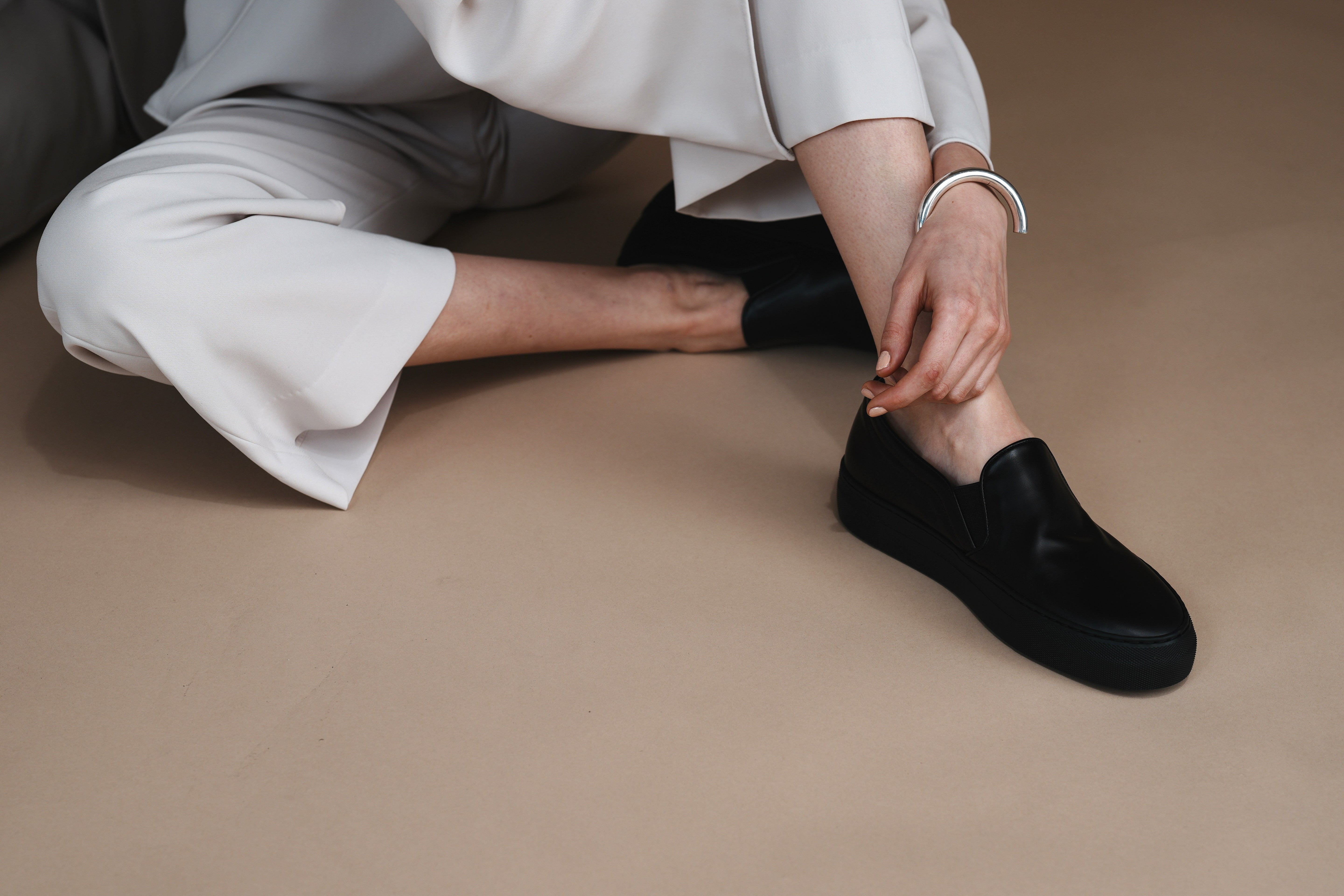 EVAソール レザースリッポン