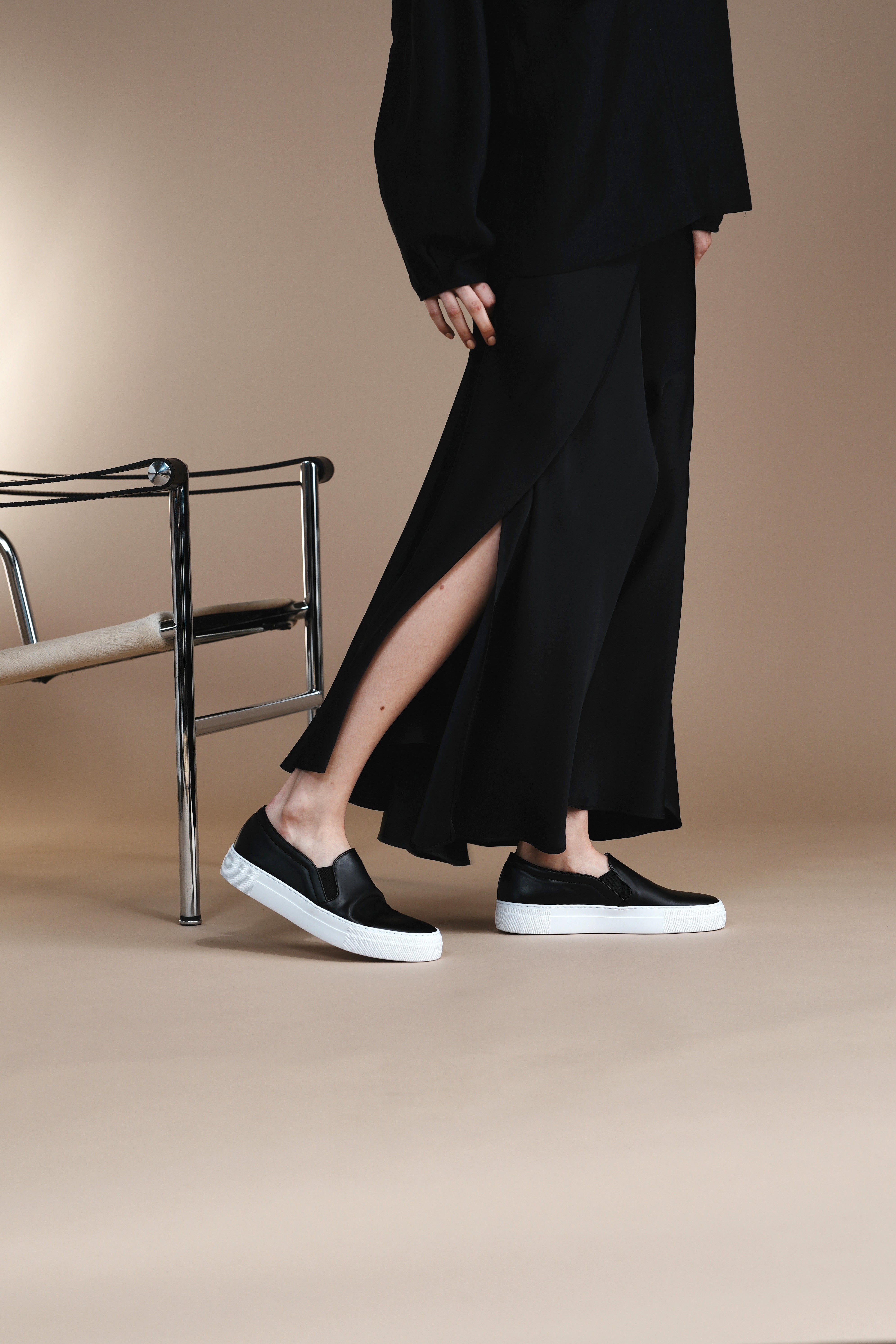 EVA鞋底 皮革懶人鞋