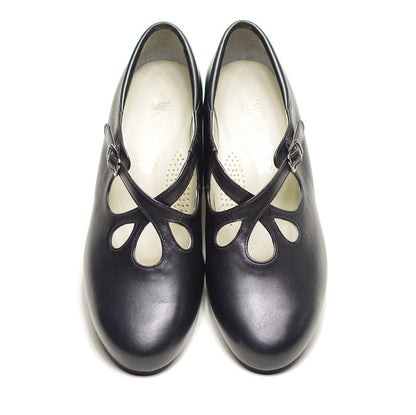 鏤空設計帶扣高跟鞋