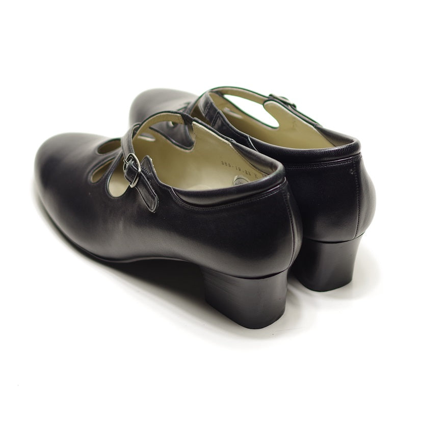 鏤空設計帶扣高跟鞋