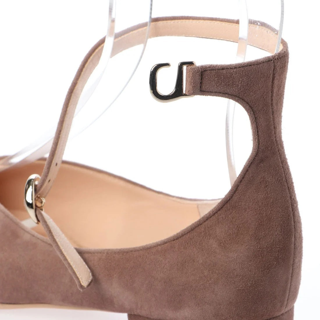 ネックストラップフラットパンプス