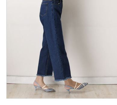 チュールコンビネーションスリングバックヒールパンプス - LIMIT TILL 2359 | formee.