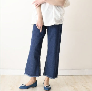 ビジューバックルフラットシューズ