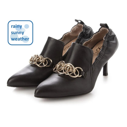 チェーンデザインシャーリングパンプス