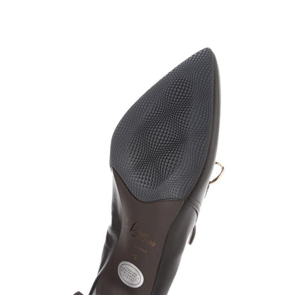 チェーンデザインシャーリングパンプス