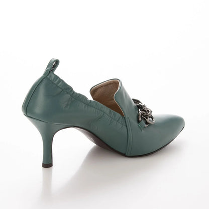 チェーンデザインシャーリングパンプス