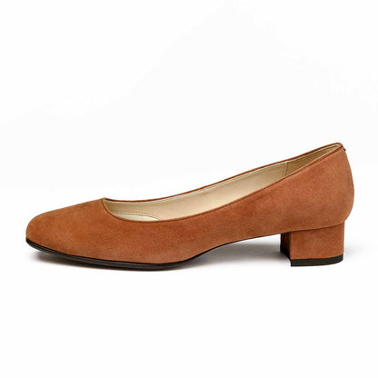 プレーンカッターパンプス／ライトブラウンクS