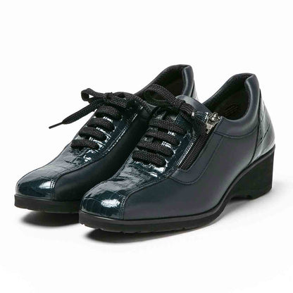 コンフォートレースアップ／ネイビー