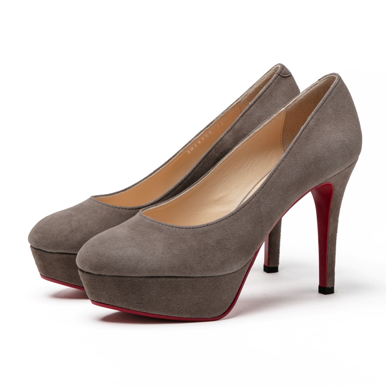 厚底ハイヒールパンプス／ベージュS