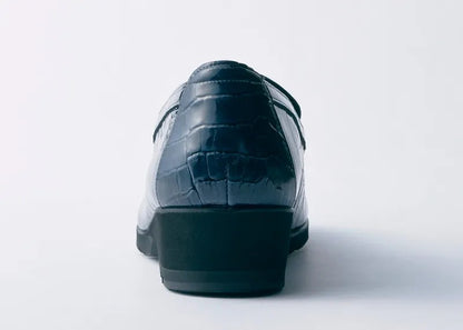 樂福鞋壓紋漆皮