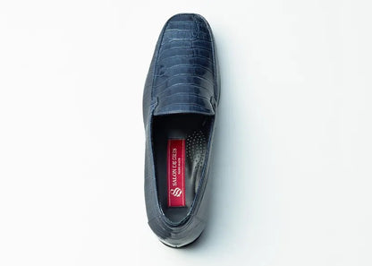 樂福鞋壓紋漆皮