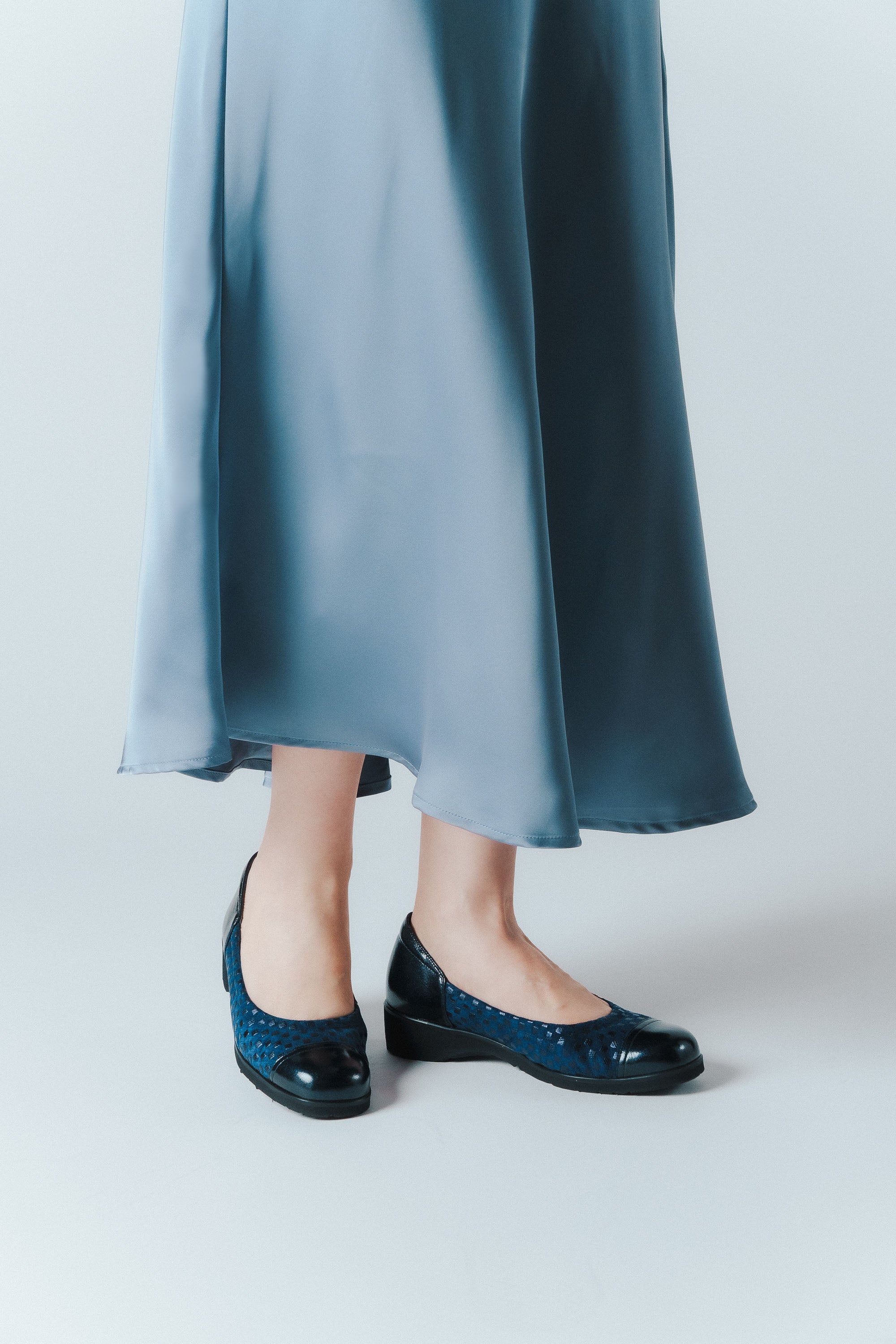 バレーシューズプリントレザー