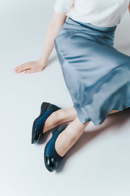 バレーシューズプリントレザー