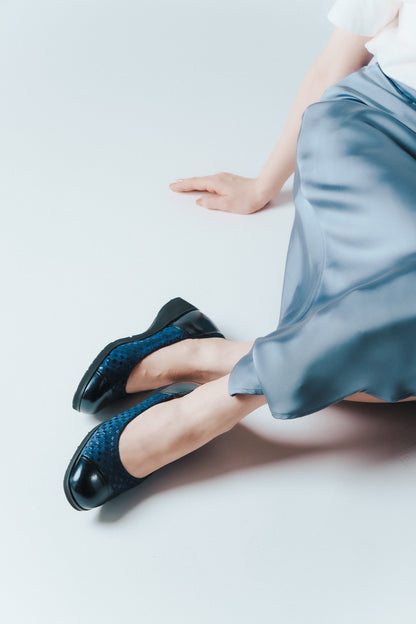 バレーシューズプリントレザー