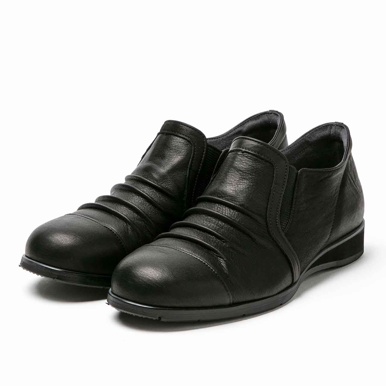 ブーティーウェッジソール／ブラック