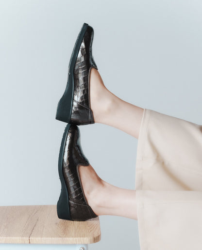 コンフォートシューズ型押エナメル