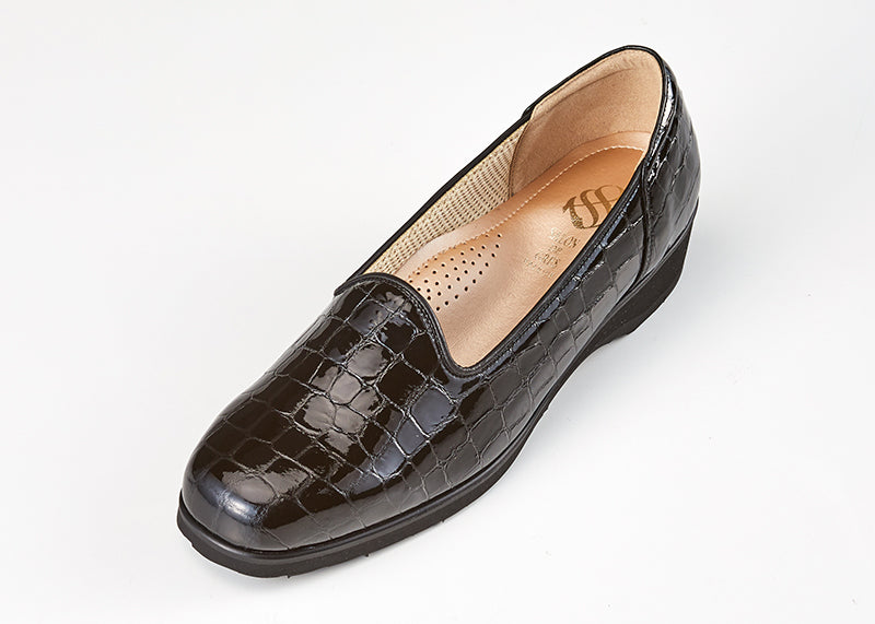 コンフォートシューズ型押エナメル