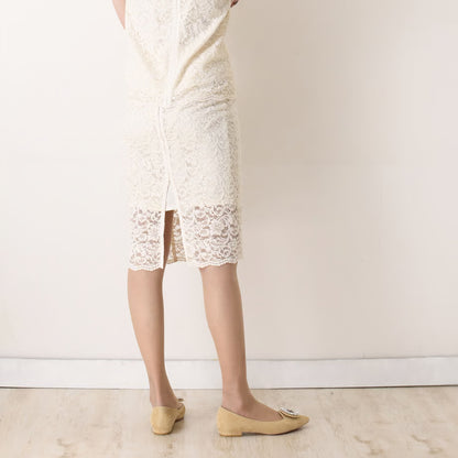 ビジューバックルフラットシューズ