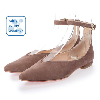 ネックストラップフラットパンプス