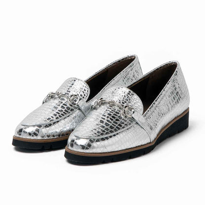 ビットローファー／シルバー