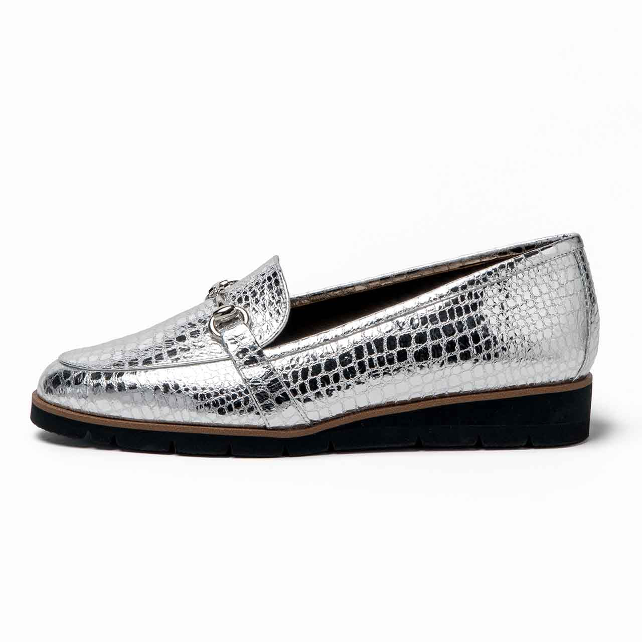 ビットローファー／シルバー